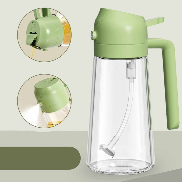Rank: Nill  Home Catalog Feeds Reports Support Tools 2-in-1 Oil Spray Bottle | Adjustable Mist & Dispenser | 470ml Leak-Proof Glass Container | For Cooking, BBQ, Baking & Air Fryer 500ml