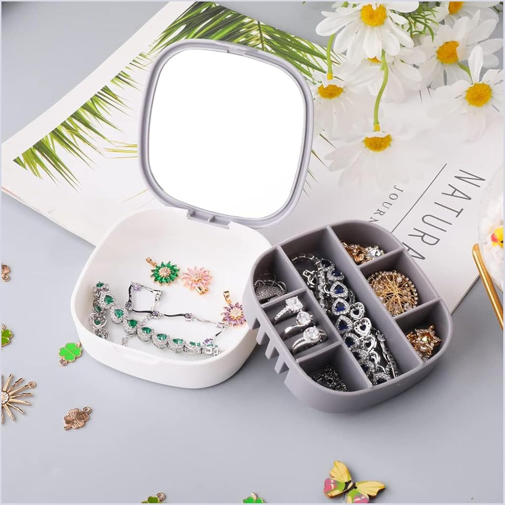 Small Jewellery Box, Jewellery Box, Portable Jewellery Box, Girls' Earrings, Cut Necklace Box, Can Be Placed in the Bag of the Bag at Home