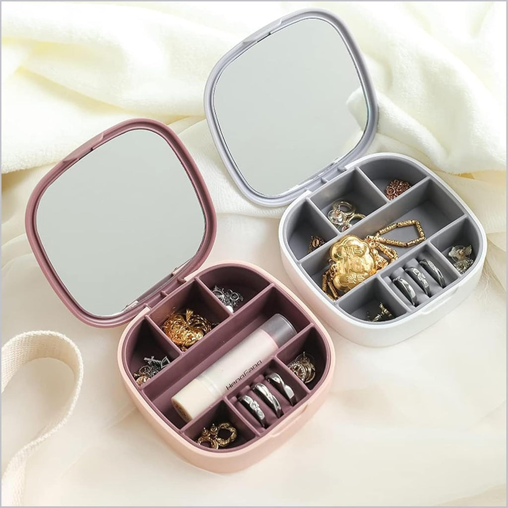Small Jewellery Box, Jewellery Box, Portable Jewellery Box, Girls' Earrings, Cut Necklace Box, Can Be Placed in the Bag of the Bag at Home