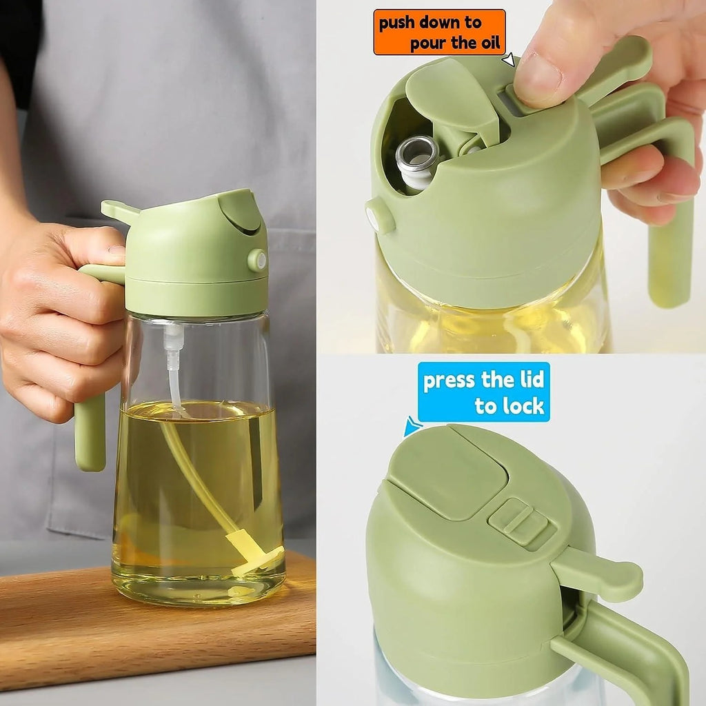 Rank: Nill  Home Catalog Feeds Reports Support Tools 2-in-1 Oil Spray Bottle | Adjustable Mist & Dispenser | 470ml Leak-Proof Glass Container | For Cooking, BBQ, Baking & Air Fryer 500ml