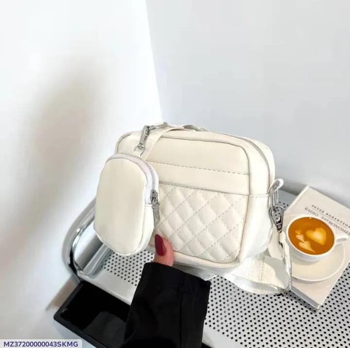 Stylish Girl's Convertible Crossbody Bag - Fashion Handbags for Ladies PU Leather Polyester Waterproof Shoulder Bags With Change Purse Trending Travel Crossbody Bag - 1 Pc, Black PU Leather